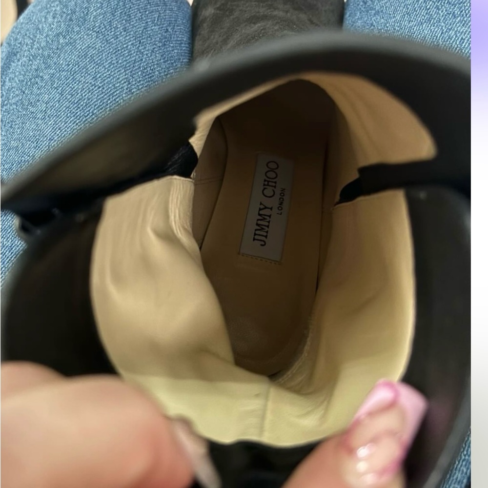 Authentic Jimmy Choo suede booties